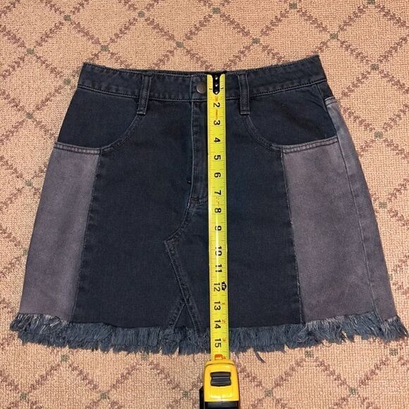 Free People black denim skirt NWOT 4 - Picture 9 of 10